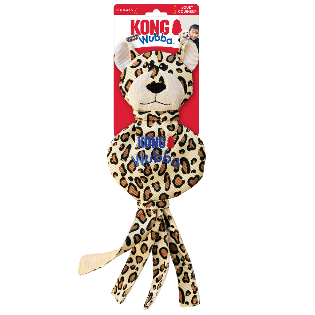 Kong Wubba No Stuff Cheetah Large