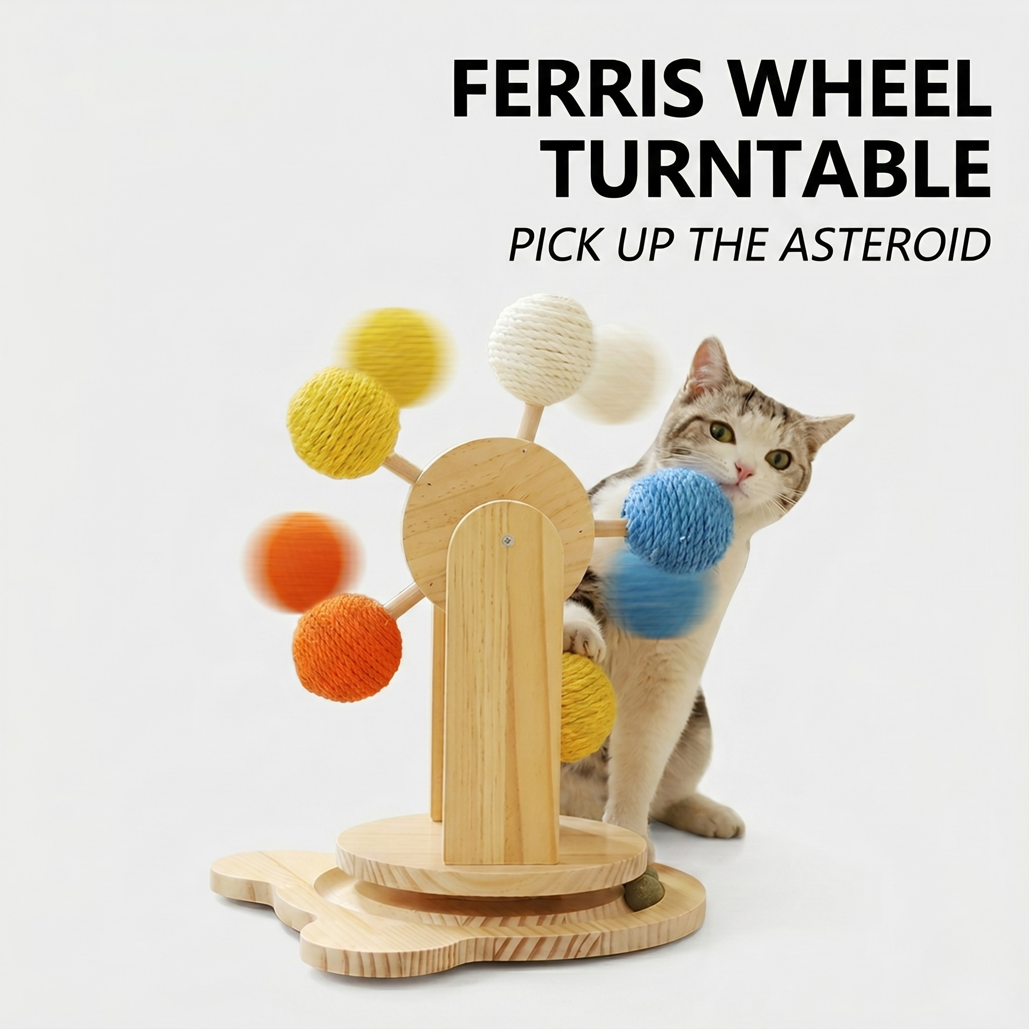 Interactive Ferris Wheel Cat Scratcher
