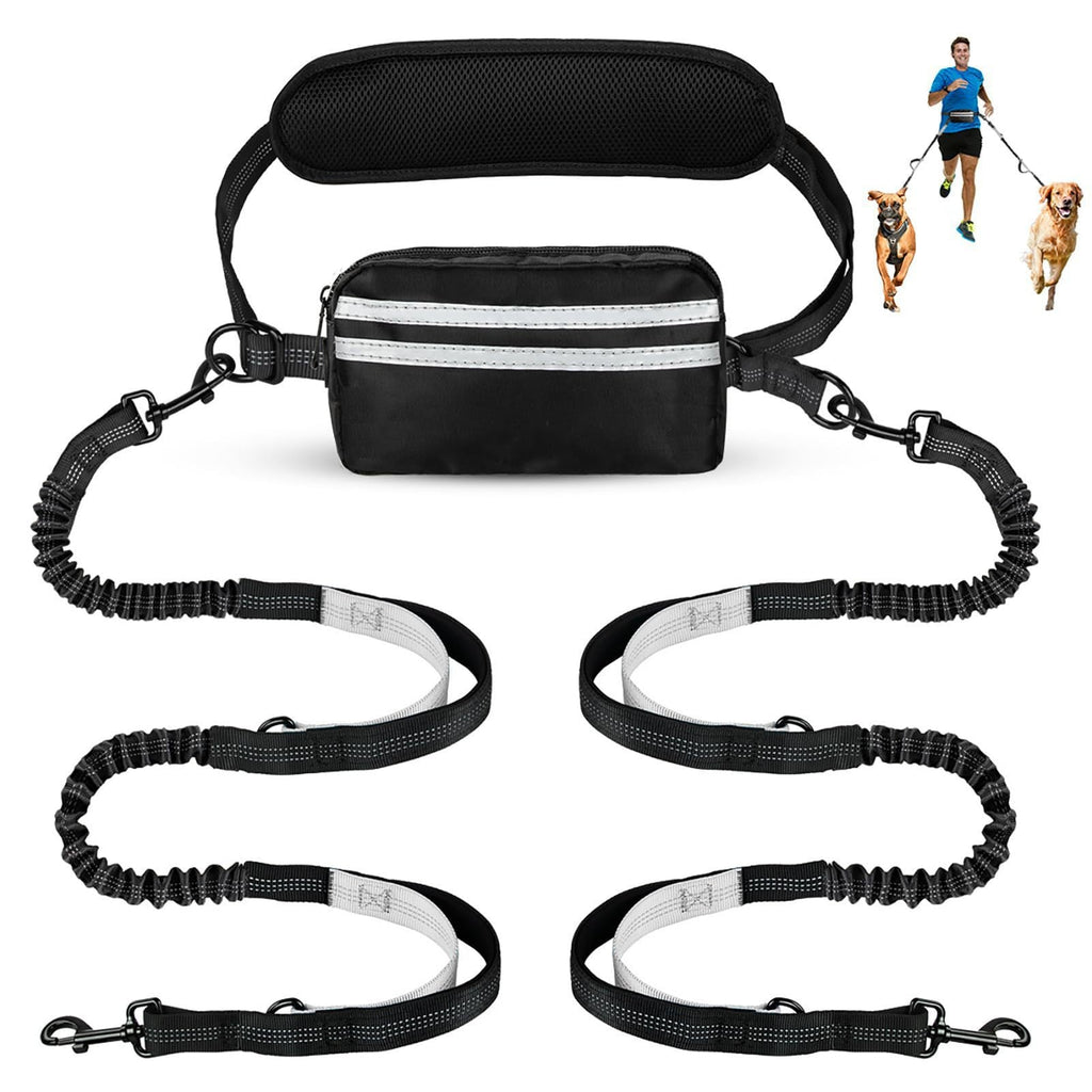 New Product With Waist Bag Running Leash Amazon Pet Leash Cross-Border Sports Running Leash