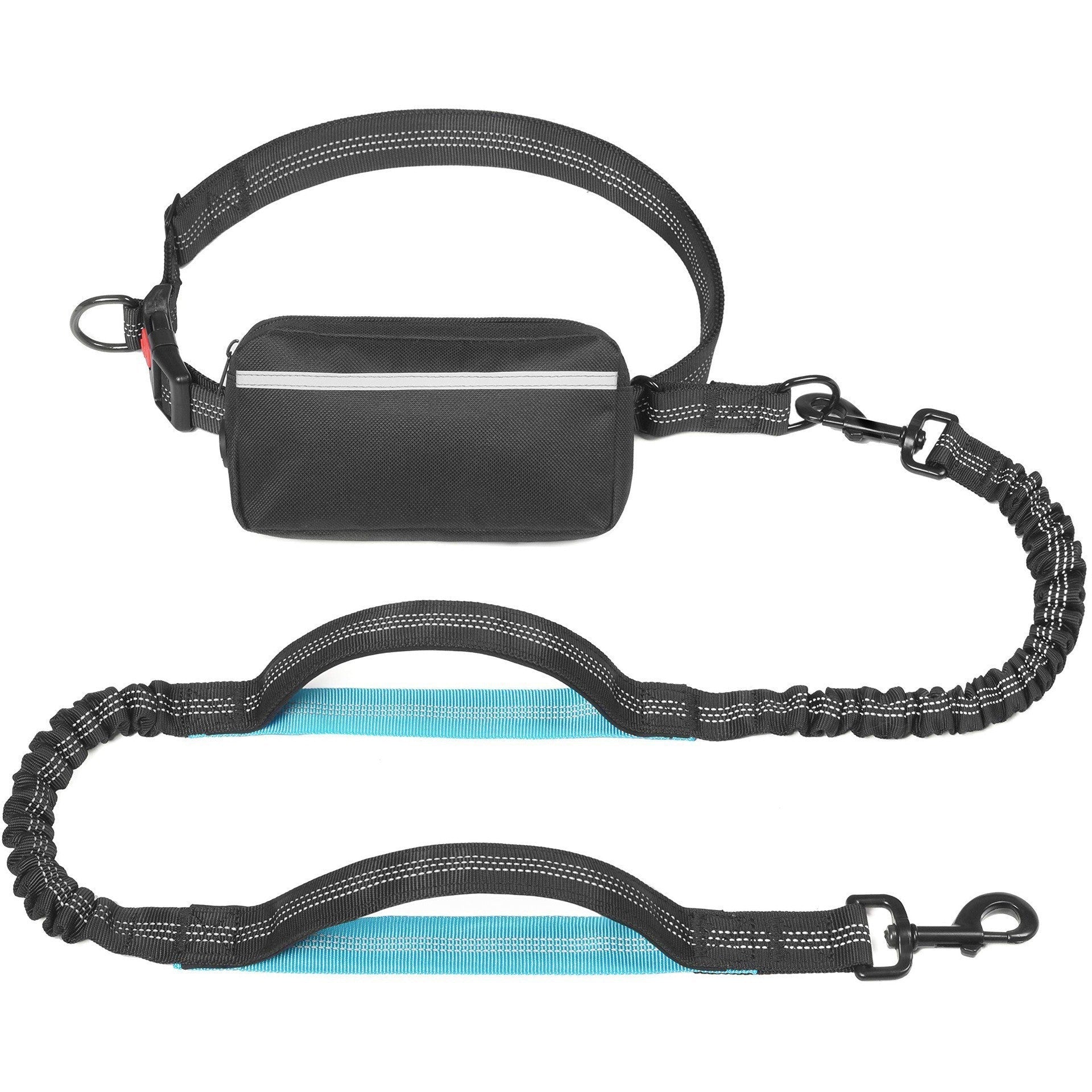 2025 Cross-Border Hot-Selling Multifunctional Dog Leash Waist Bag Pet Set For Walking And Running, Nylon Reflective Traction Rope