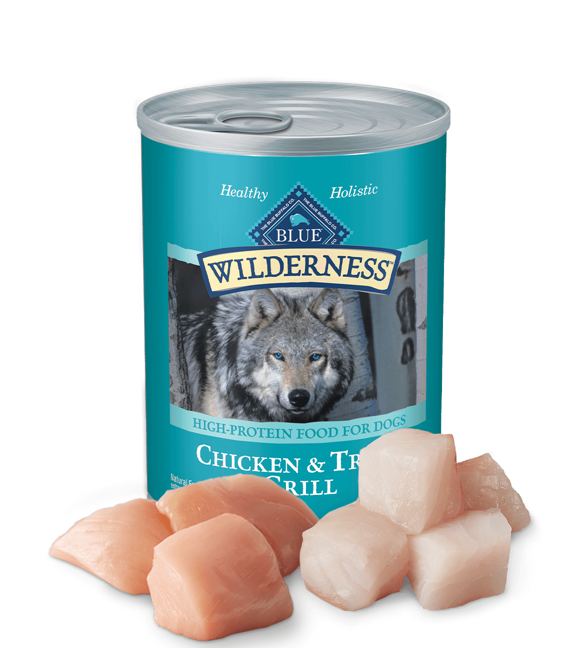 Blue Buffalo Wilderness Adult Grain-Free Trout & Chicken Grill Wet Dog Cans (12.5oz)