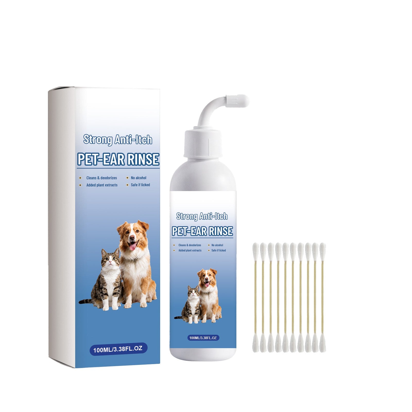 Pet Ear Cleaning Liquid Cat And Dog Ear Cleaning Liquid Gentle Cleaning Ear And Ear Canal Refreshing And Comfortable Daily Care