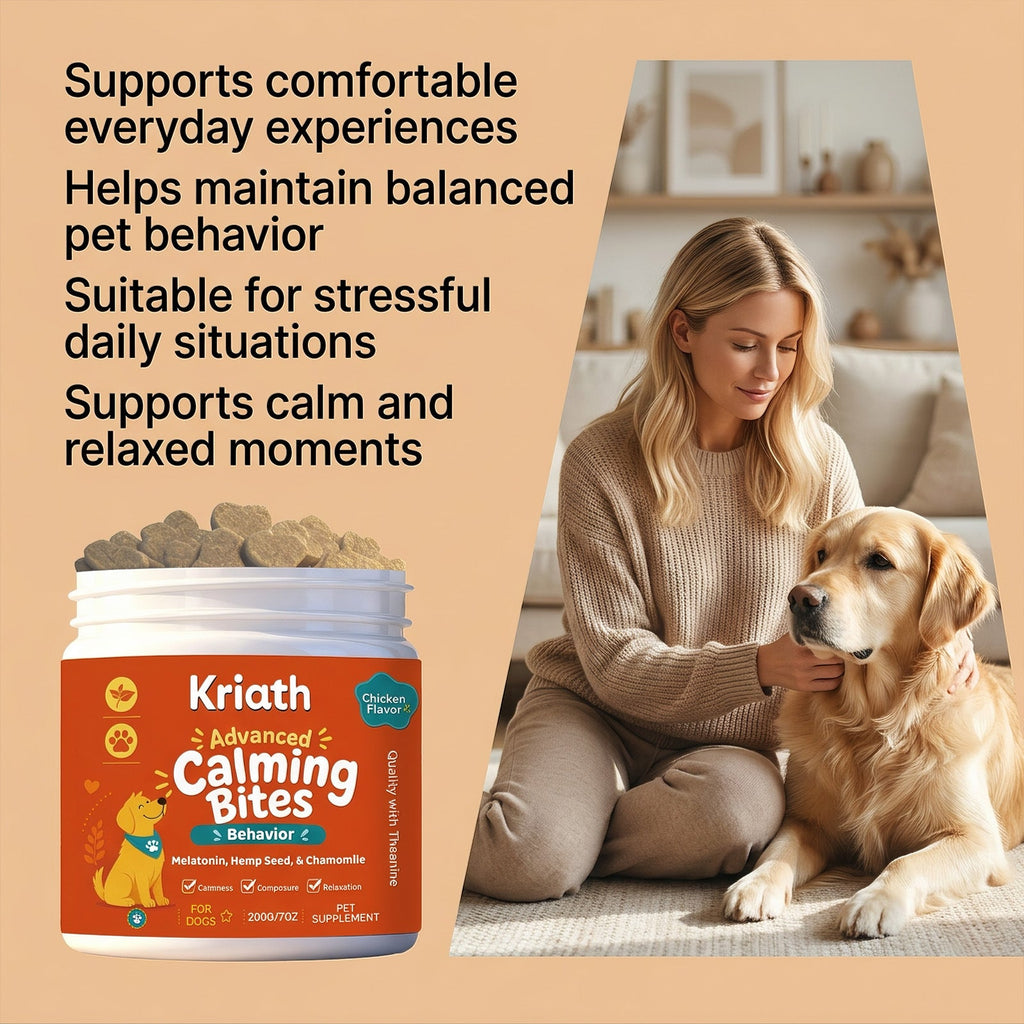 Dog Nutritional Chewable Tablets Help Dogs Take Care Of Daily Behavior Balance And Peaceful Rest Care