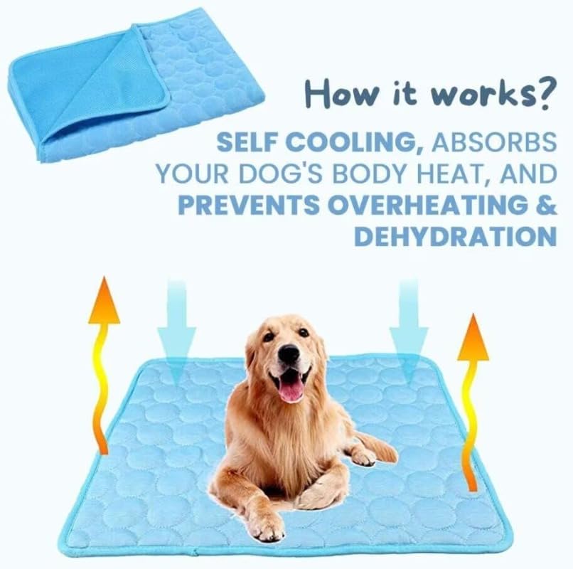 Pet Ice Silk Pad - Summer Cooling Pad For Sofa, Breathable And Anti-slip, Anti-biting Dog Bed Ice Pad, Summer Coolness Dog Pad