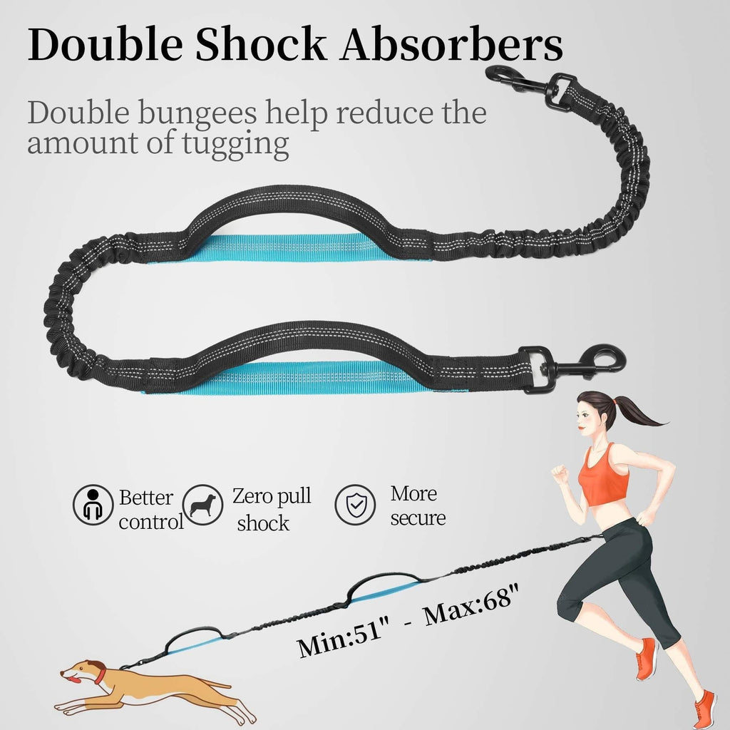 2025 Cross-Border Hot-Selling Multifunctional Dog Leash Waist Bag Pet Set For Walking And Running, Nylon Reflective Traction Rope