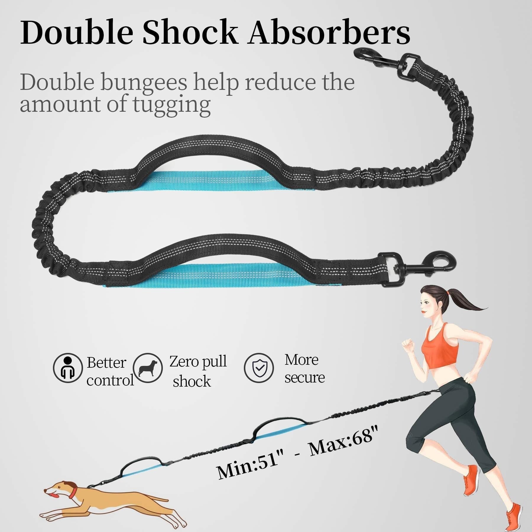 2025 Cross-Border Hot-Selling Multifunctional Dog Leash Waist Bag Pet Set For Walking And Running, Nylon Reflective Traction Rope