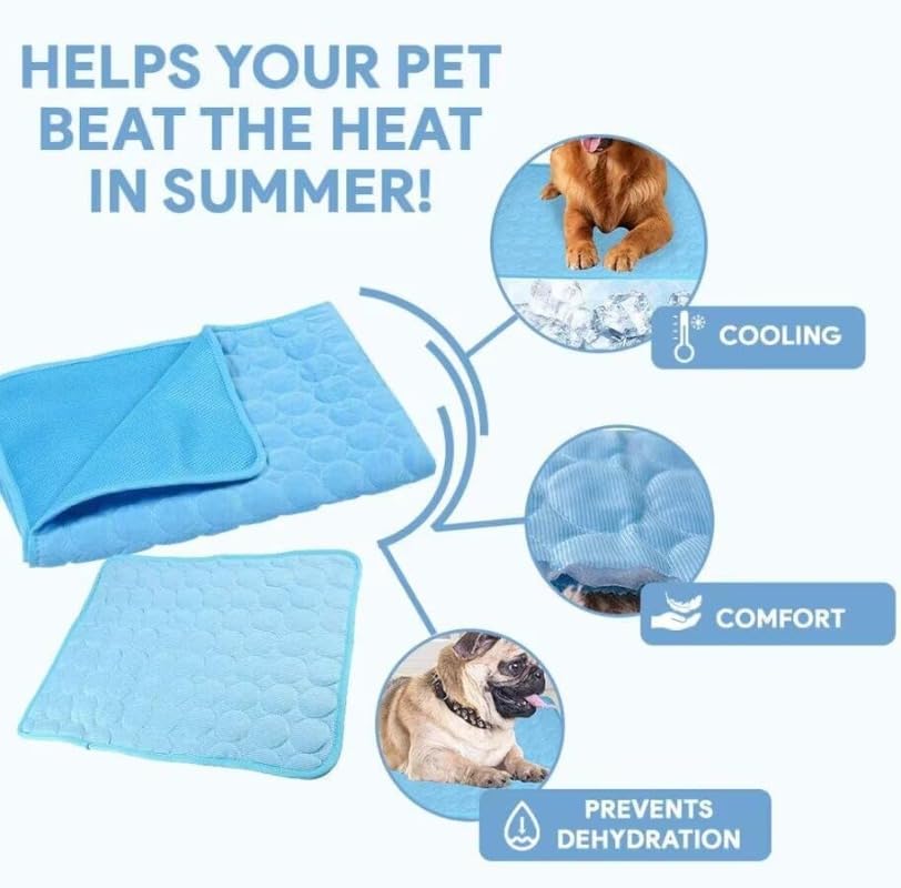Pet Ice Silk Pad - Summer Cooling Pad For Sofa, Breathable And Anti-slip, Anti-biting Dog Bed Ice Pad, Summer Coolness Dog Pad