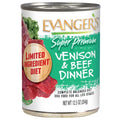 Evanger's Super Premium All Life Stages Venison & Beef Dinner, Limited Ingredient Wet Dog Can (12.5oz)