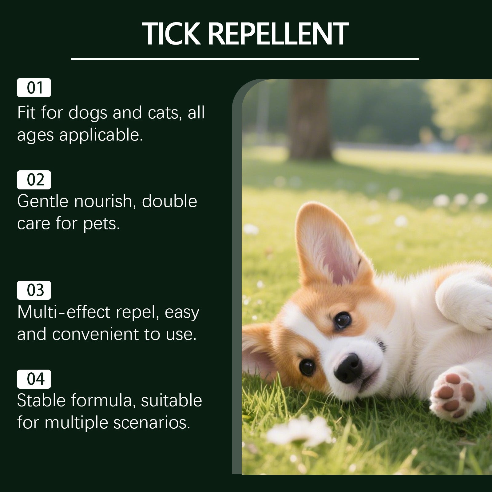 Tick Repellent Household Pet Repellent Cat Dog Skin Hair External Application Spray