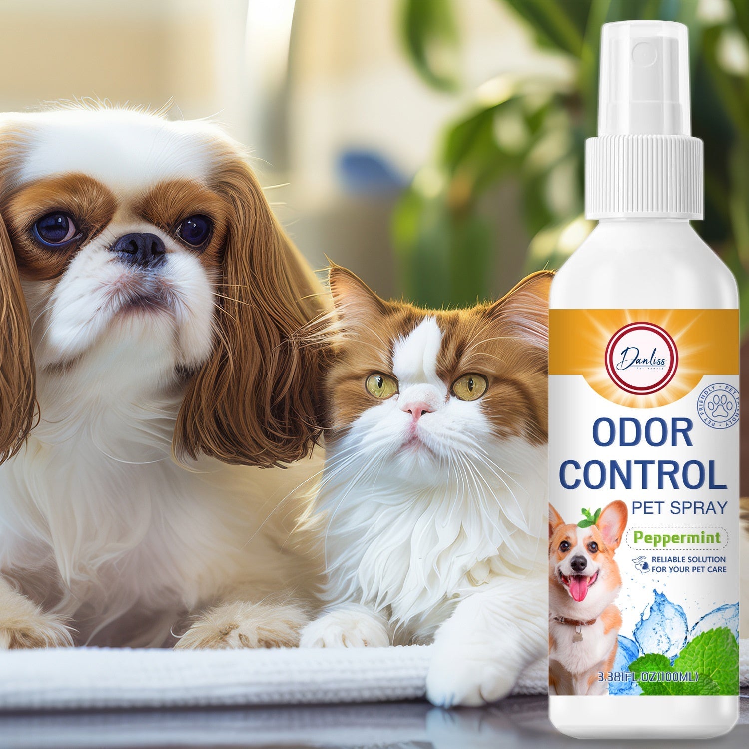 Cat And Dog Antibacterial Long-lasting Deodorizing Pet Air Freshener Spray
