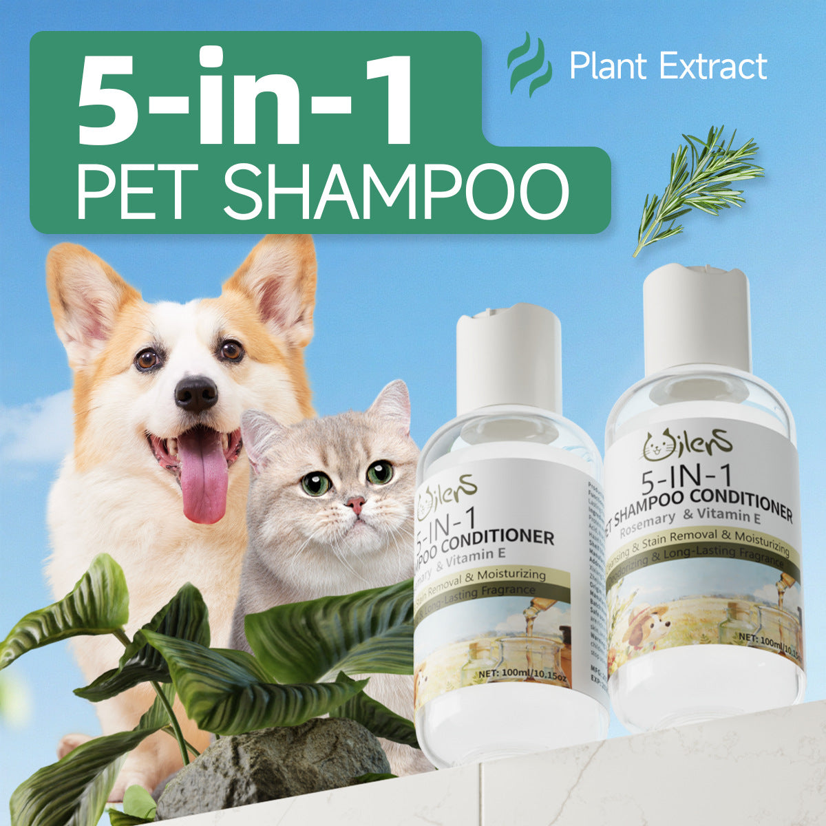 Pet Dog Shampoo Multi-Effect Universal For Cats And Dogs