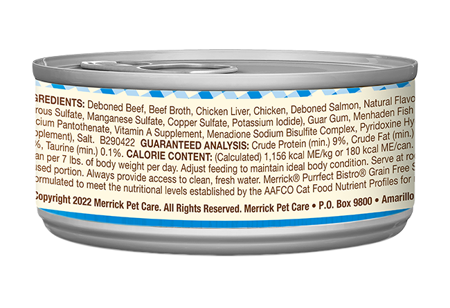 Merrick Purrfect Bistro Grain Free Adult Land & Sea Pate Cat Food