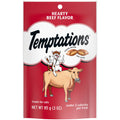 TEMPTATIONS Classic Crunchy and Soft Cat Treats, Hearty Beef Flavor