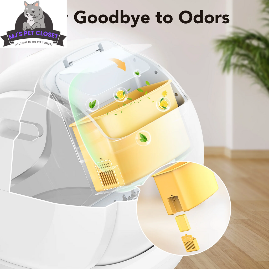 Say goodbye to messy litter boxes! Meet the Smart Self-Cleaning Cat Litter Box with APP Control and Safety Features! 🐾✨ #CatLovers #SmartHome